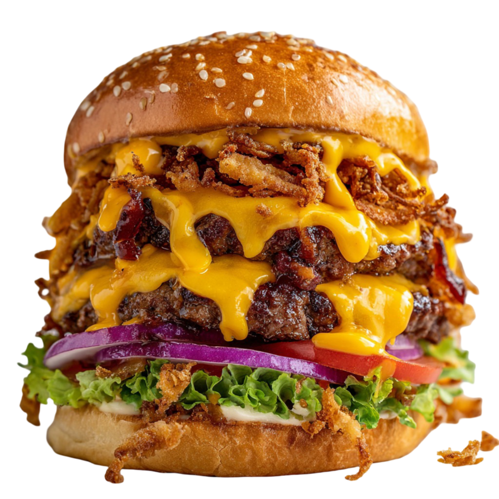 Hamburguesa crujiente con tocino
